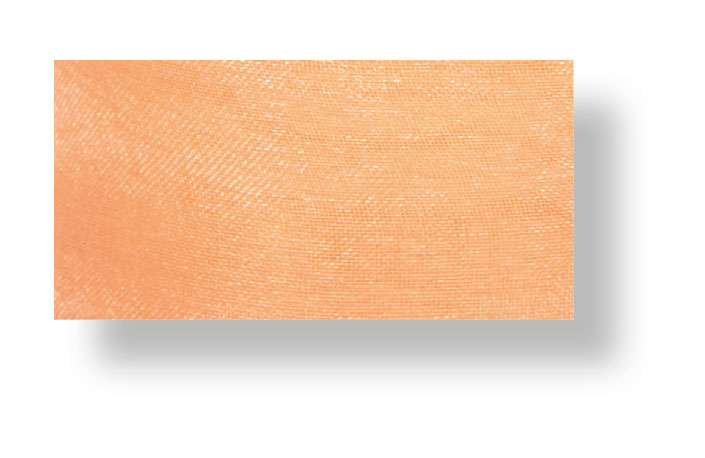 Drahtchiffonband apricot