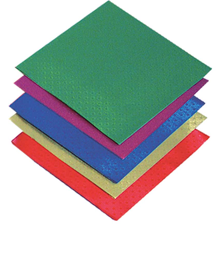 Alu Faltblätter mit Sternchen 10x10cm