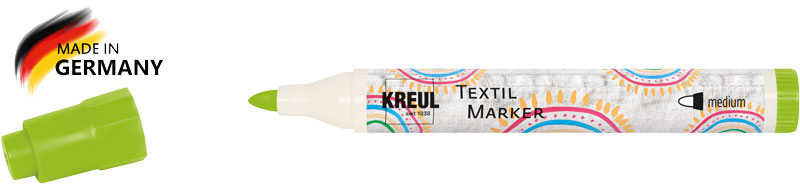 Textilmarker hellgrün, Spitze 2 - 4 mm