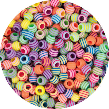 Perlenmischung XL gestreift, 1550 Stück