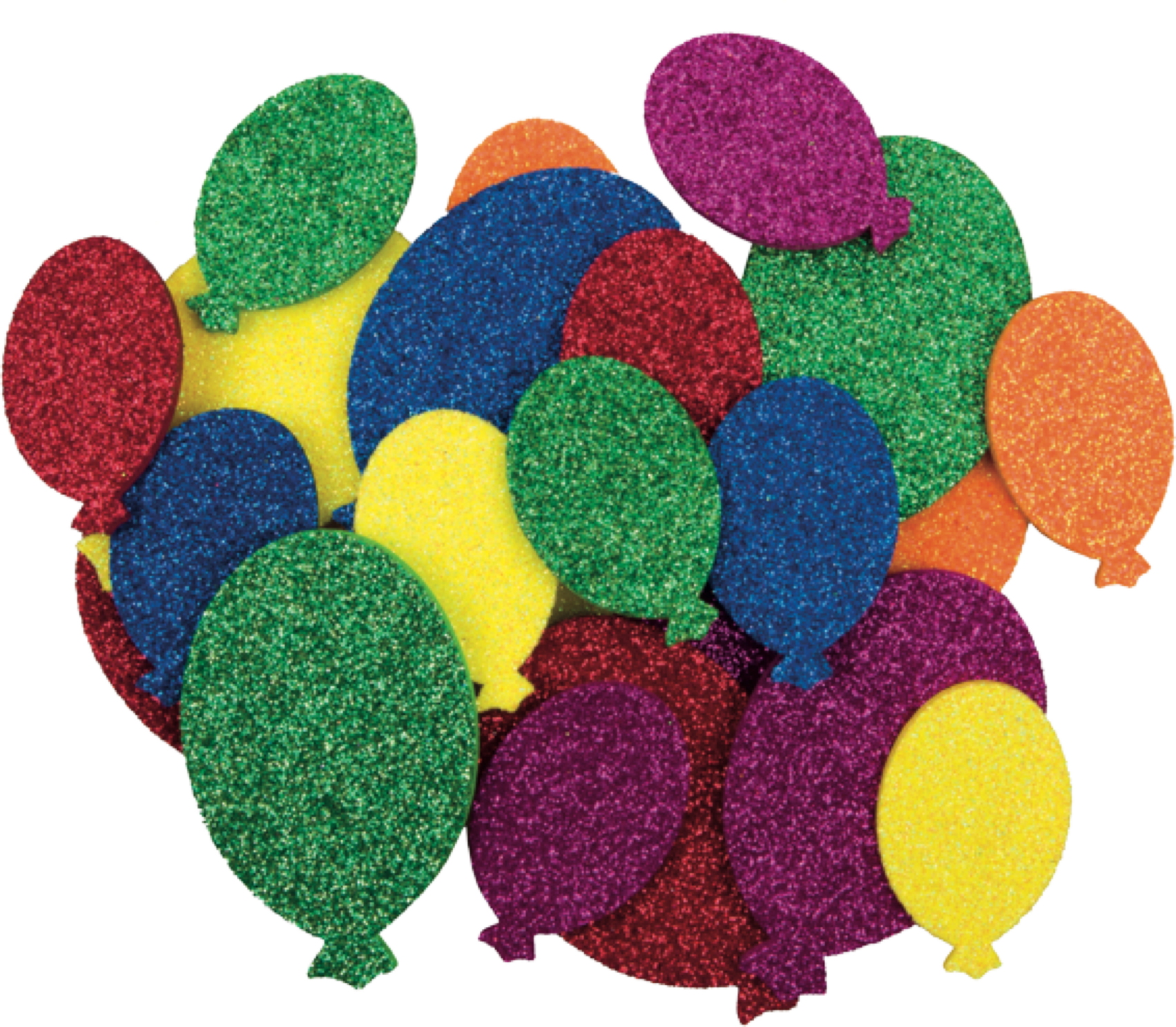 Glitterluftballons 24 Stück sortiert