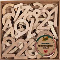 Adventskalenderzahlen 24 Stück