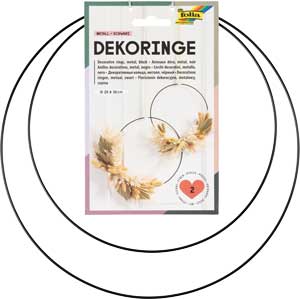 Metallringe 2 Stück sortiert schwarz SALE