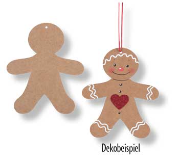 Weihnachtsanhänger Lebkuchenmännchen 10 St.