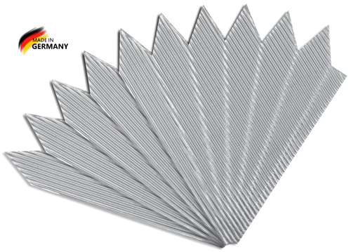 Schultütenspitzen silber, 5 Stück