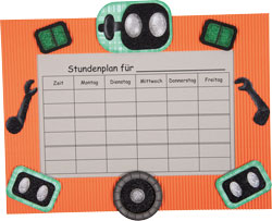 Stundenplan Bastelset Roboter