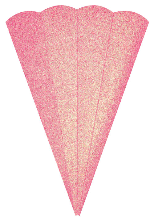 Glitter Geschwistertütenrohling pink
