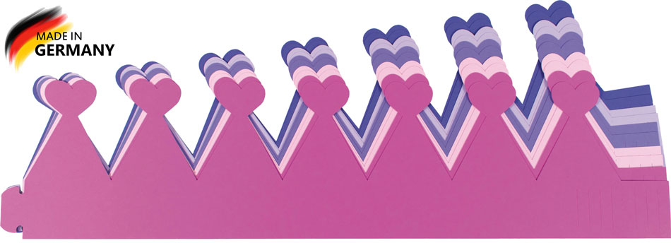 Papierkronen Candytöne