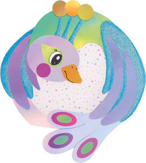 Metallic Laternen Bastelset Nika Paradiesvogel