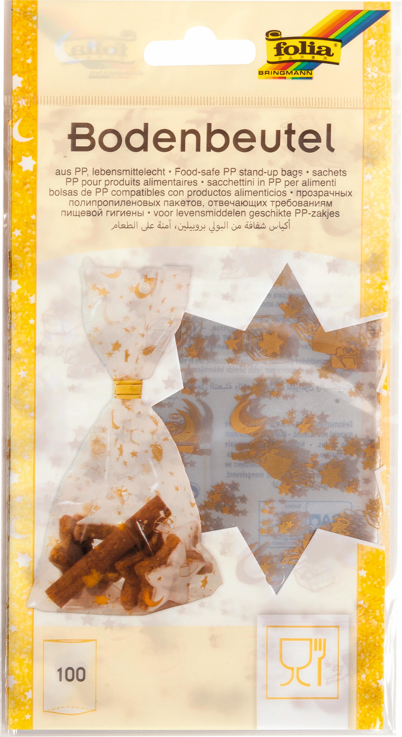 Bodenbeutel Weihnachten 14,5x23,5cm