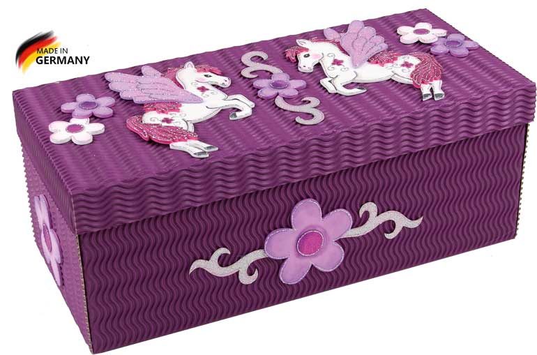 Kreativkarton Bastelset Pegasus pink