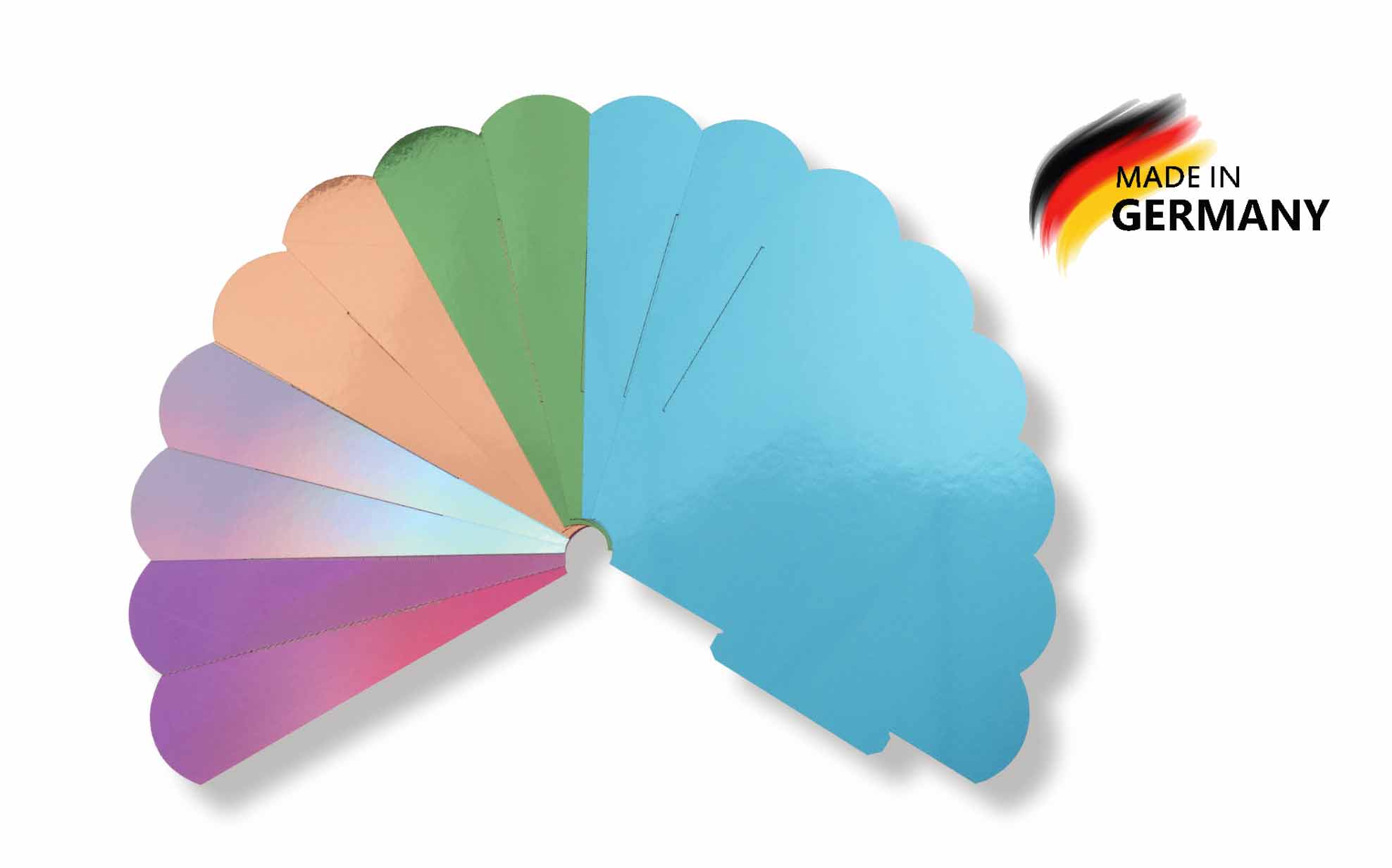 Metallic Geschenktütenrohling 10 Stück sortiert
