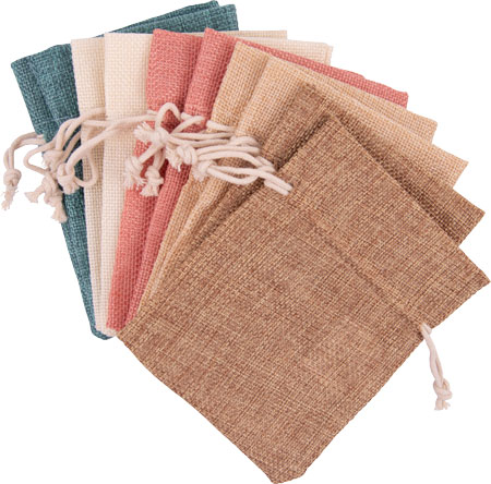 Säckchen in Jute Optik 10 Stück sortiert