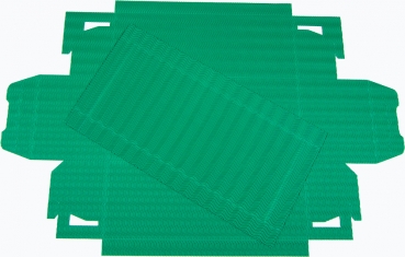 Kreativkarton grün aus 3D Wellpappe