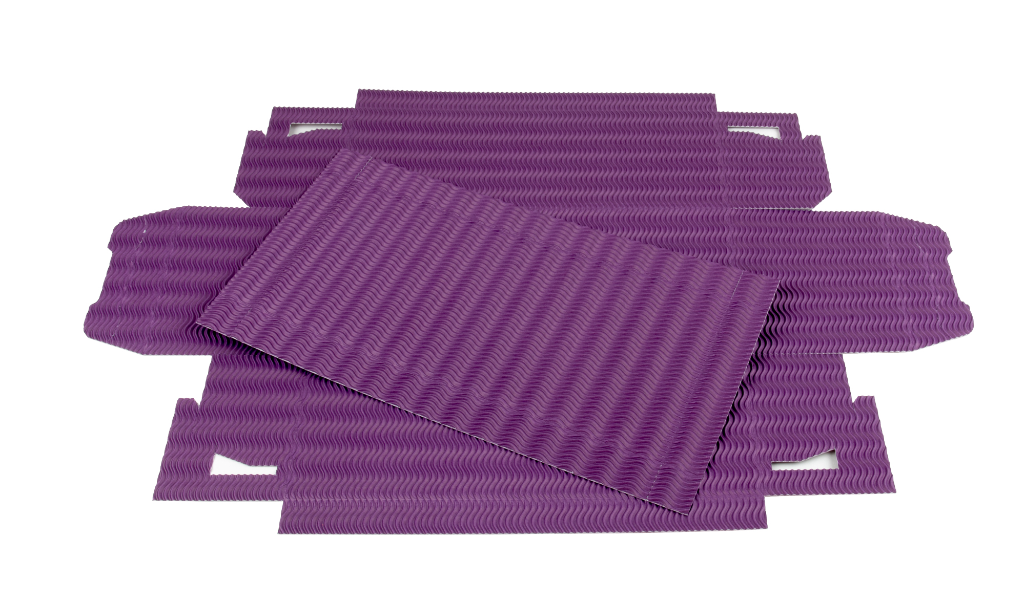 Kreativkarton lila aus 3D Wellpappe