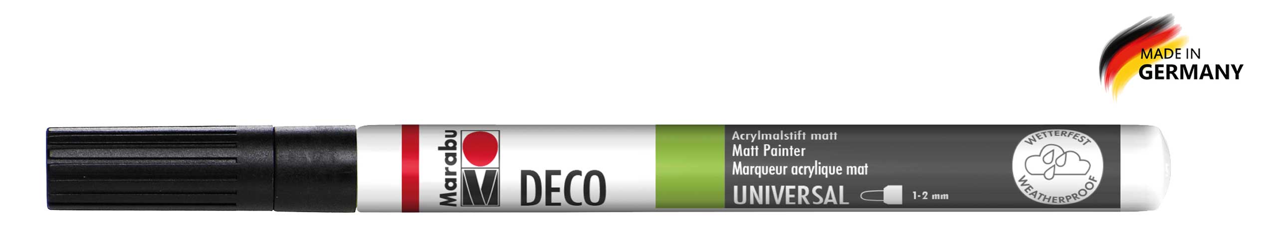 Decopainter Acrylmalstift schwarz matt