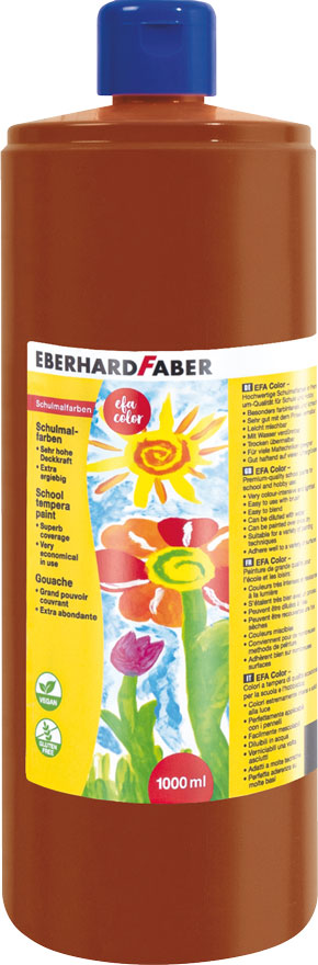 Efa Color Tempera rotbraun, 1000 ml