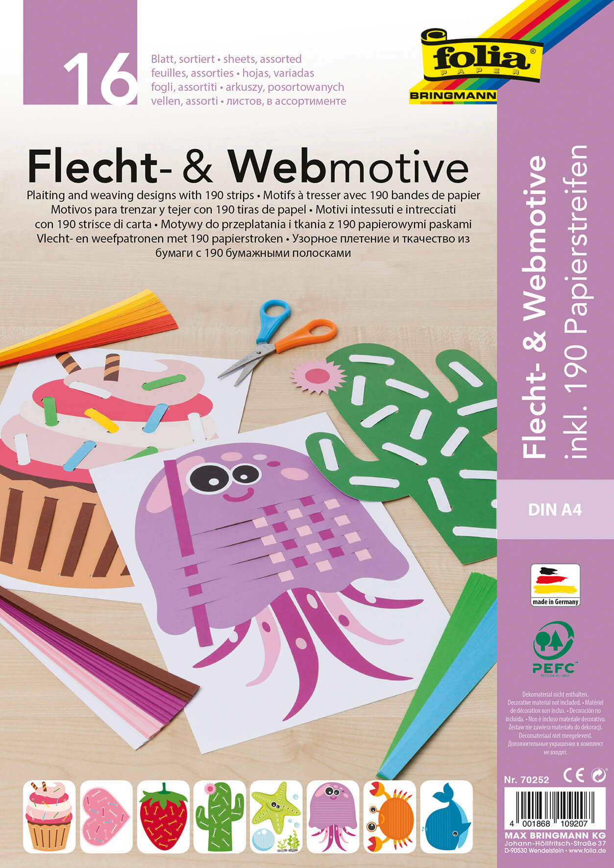 Flecht- und Webmotive 16 Stück in 8 Motiven