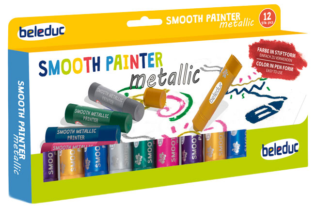 Smooth Painter metallic 12 Stück sortiert