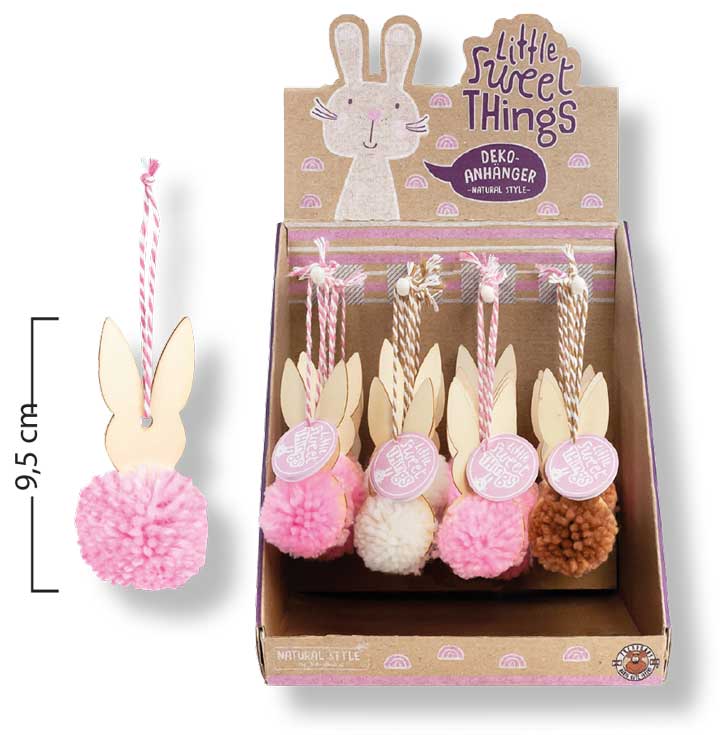 Hasenhänger, 16 Stück sortiert, SALE