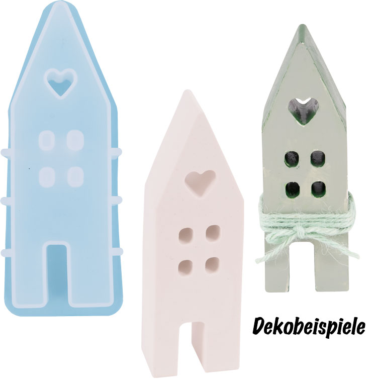 Silikonform Haus schmal klein