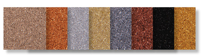 Glittermoosgummisortiment Erdtöne