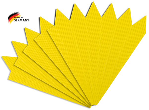 Schultütenspitzen zitrone, 5 Stück