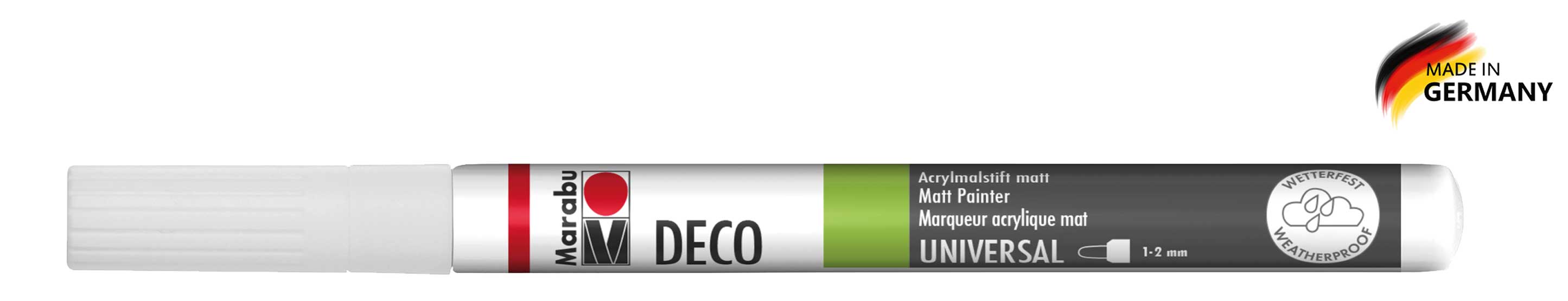 Decopainter Acrylmalstift weiß matt