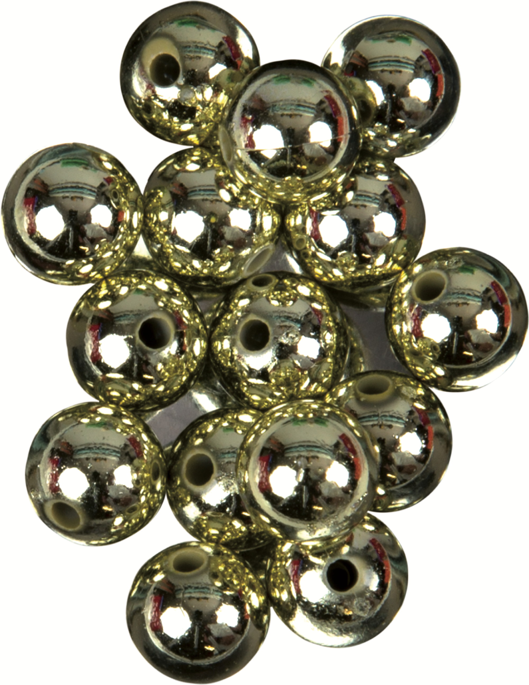 Wachsperlen metallic gold 15 Stück Ø 8 mm