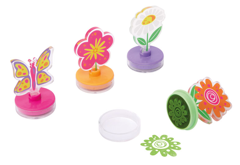 Acrylstempel Blumenwiese sortiert