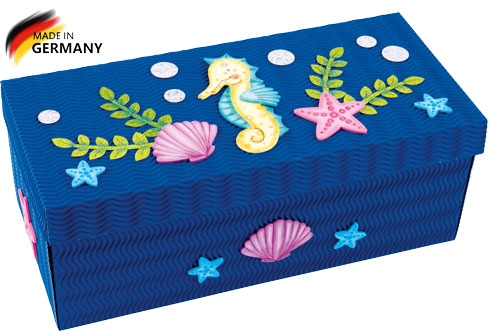 Kreativkarton Bastelset Seepferdchen