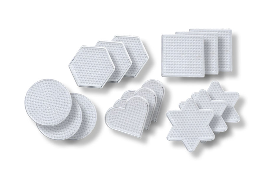 Steckplattenset Formen 15 Stück sortiert