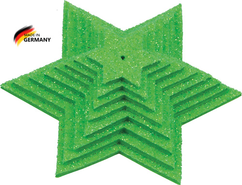Glittersternenset apfelgrün, 8-teilig
