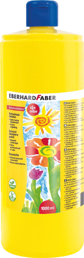 Efa Color Tempera gelb, 1000 ml