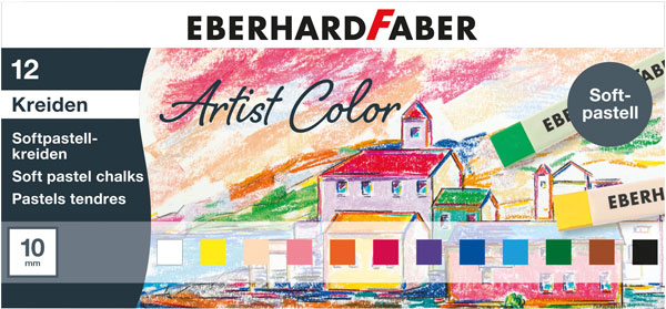 Softpastellkreiden 12 Stück sortiert