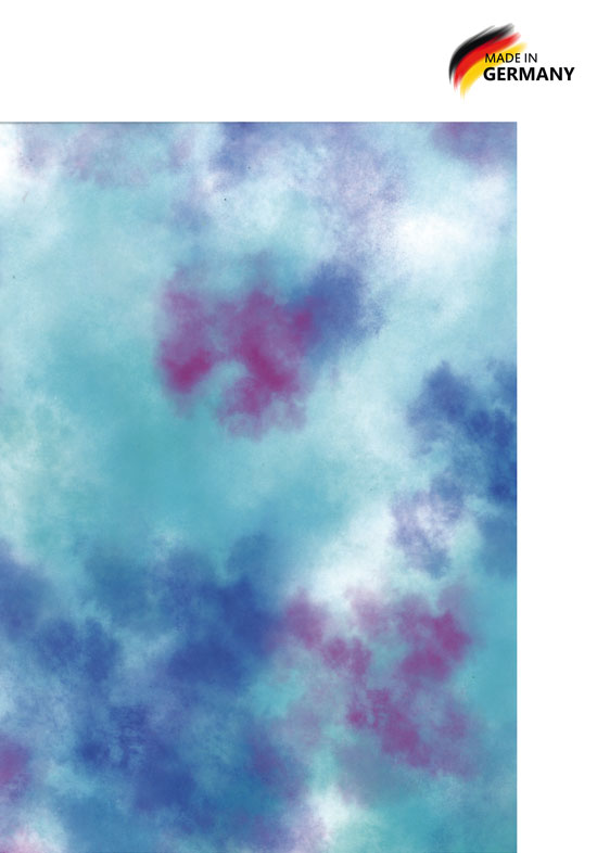 Transparentpapier Nebel blau