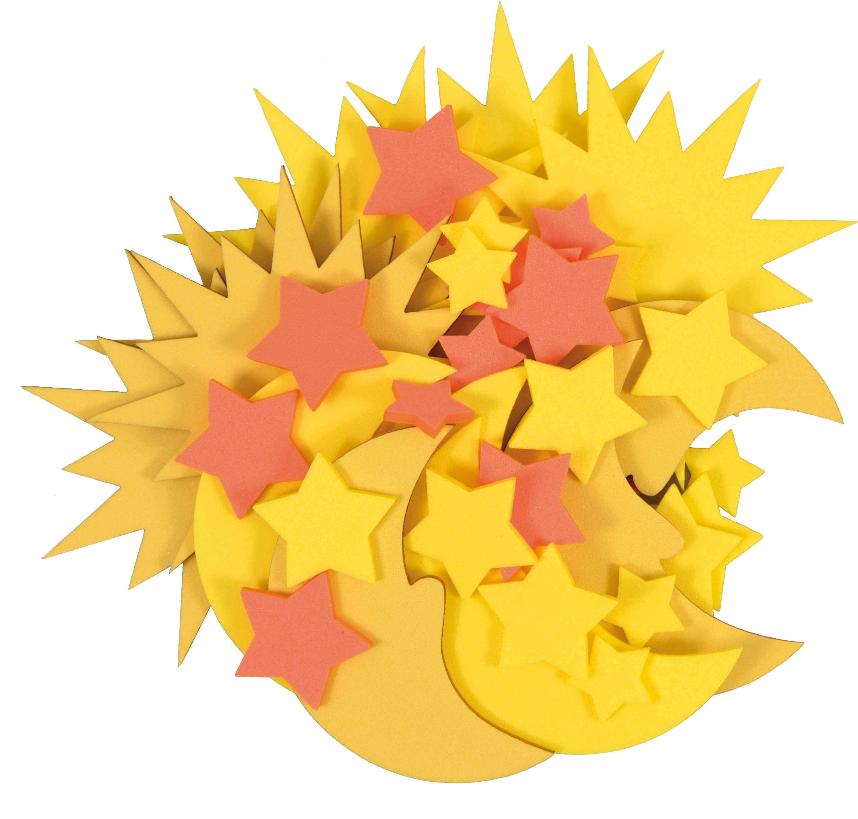 Sonne, Mond & Sterne 40 Stück sortiert