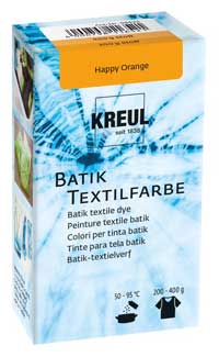 Batik Textilfarbe happy orange