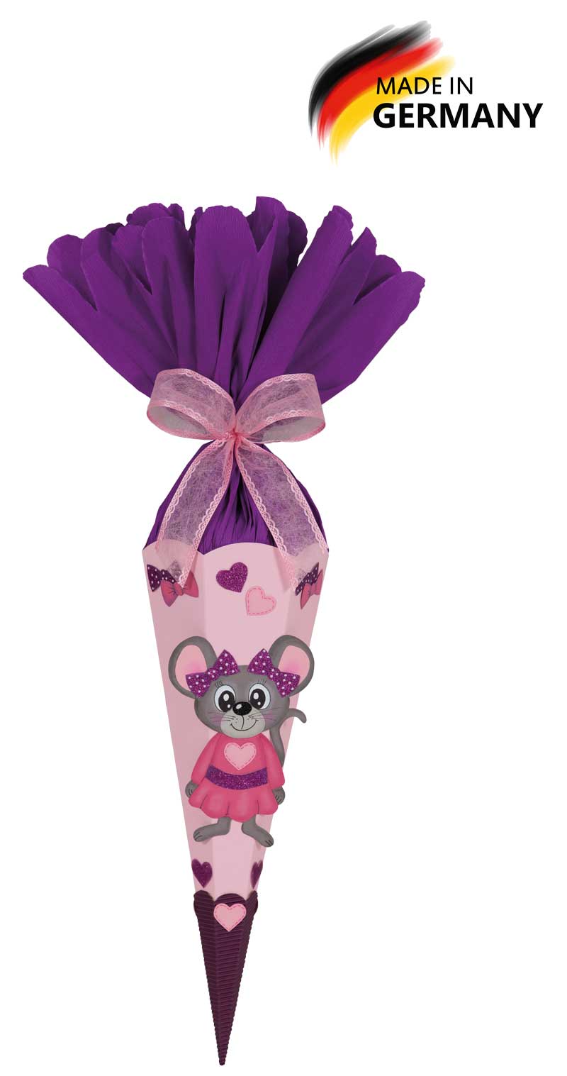 Geschwistertüten Bastelset Gina - Maus