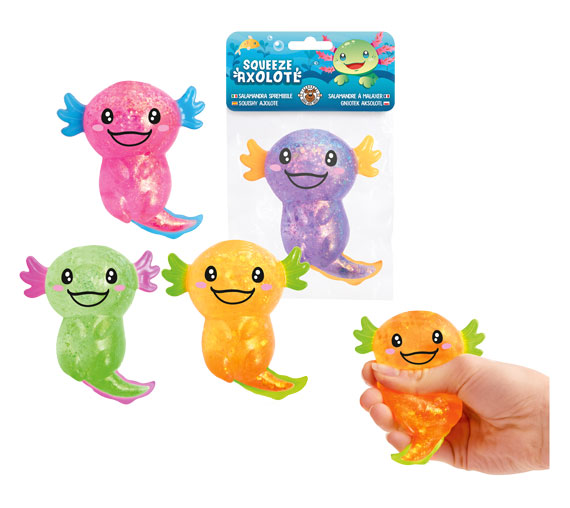 Glitzer Maltose Axolotl sortiert 10 cm