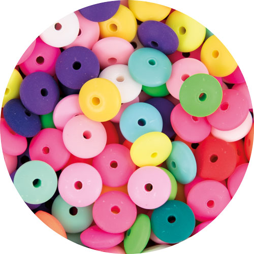 Fimoli Linsenperle 110 Stück sortiert