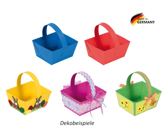 Geschenkkörbchen intensiv mit Henkel, 10 Stück