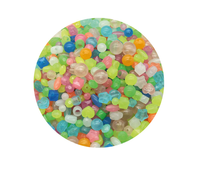 Leuchtperlenmischung XL 500 g (1.600Stück)