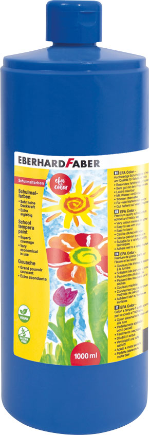 Efa Color Tempera kobaltblau, 1000 ml