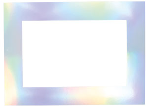 Stundenplanrahmen irisierend silber metallic