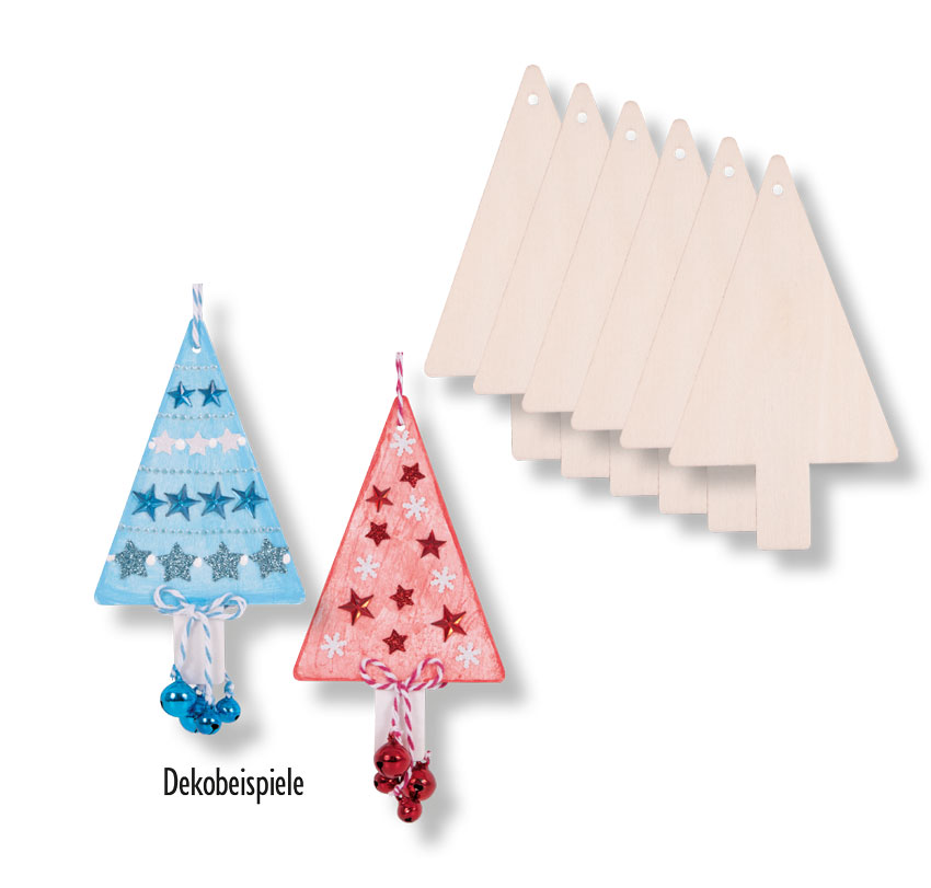 Tannenbaum zum Hängen, 6 Stück