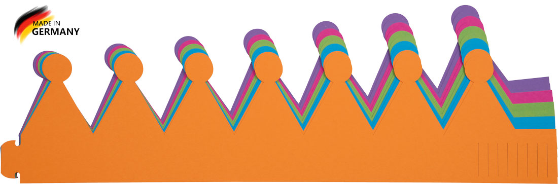 Papierkronen Sommertöne