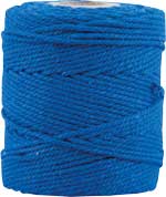 Makrameekordel blau (royalblau), 80% Baumwolle