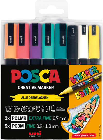 Uni Posca 3M/1MR Marker Sneaker Edition 1