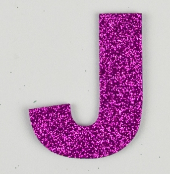 Glitterbuchstabe Maxi J lila